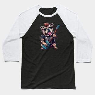 Bulldog Rocker Baseball T-Shirt